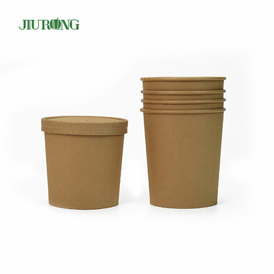 16 OZ Geschirr Pappbecher Schüssel biologisch abbaubare kleine Papierschalen mit Deckel