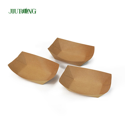 Behälter aus recycelbarem, biologisch abbaubarem Papier, 85 x 50 x 45 mm, gewelltes Kraftpapier