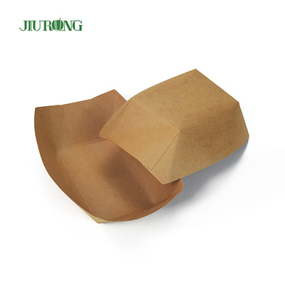 Behälter aus recycelbarem, biologisch abbaubarem Papier, 85 x 50 x 45 mm, gewelltes Kraftpapier