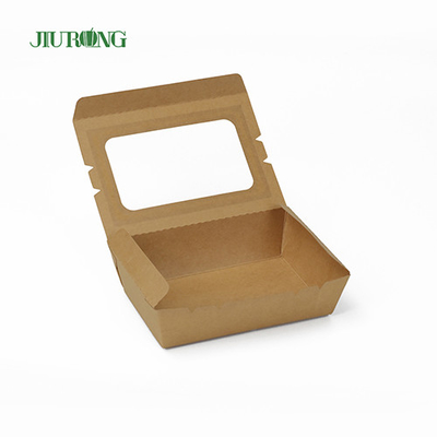 Kundenspezifischer biologisch abbaubarer Papierbehälter 12 x 12 x 6 cm Kraftpapier wasserdicht