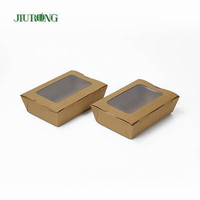 Kundenspezifischer biologisch abbaubarer Papierbehälter 12 x 12 x 6 cm Kraftpapier wasserdicht