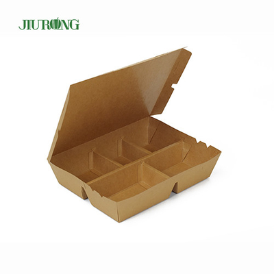 F Flute Burger Behälter aus biologisch abbaubarem Papier