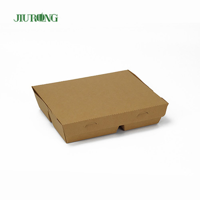 F Flute Burger Behälter aus biologisch abbaubarem Papier