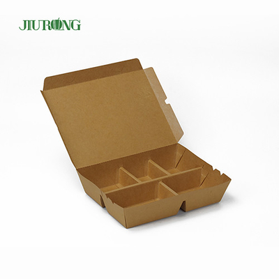 F Flute Burger Behälter aus biologisch abbaubarem Papier