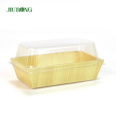 Recycelte, biologisch abbaubare Lebensmittelbehälter aus Papier, Sushi-Tablett, 180 mm, für Lebensmittelgeschäfte