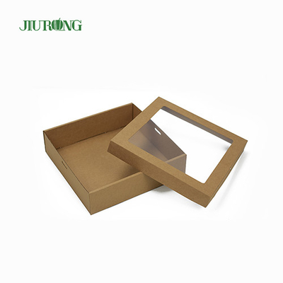 Jiurong ODM Umweltfreundliche Verpackung zum Mitnehmen, biologisch abbaubare Lebensmittelschale aus Wellpappe