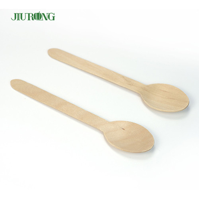 Bambus biologisch abbaubares Einwegbesteck Geschirr Holz Gabel Set 95mm