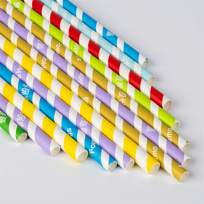 Glattes 5mm biologisch abbaubares Papier Straw Eco Friendly