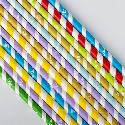Glattes 5mm biologisch abbaubares Papier Straw Eco Friendly