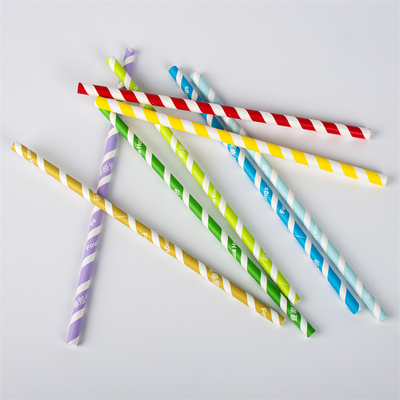 Glattes 5mm biologisch abbaubares Papier Straw Eco Friendly