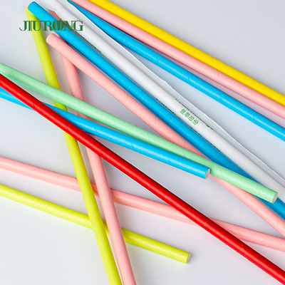 Kundenspezifisches biologisch abbaubares Papier Straw For Coffee Drink Bendable 150mm