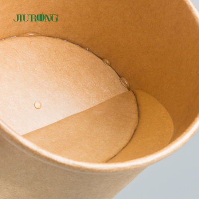 Kraftpapier-Suppen-beschichtete biologisch abbaubares Papierschüssel doppeltes PET