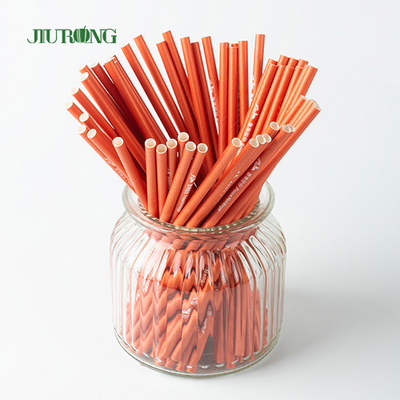 Kundenspezifisches gerades biologisch abbaubares Papier Straw For Fast Food LFGB