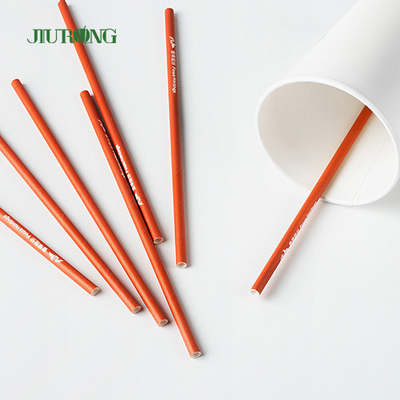 Kundenspezifisches gerades biologisch abbaubares Papier Straw For Fast Food LFGB