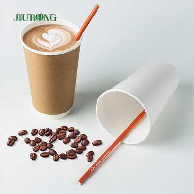 Kundenspezifisches gerades biologisch abbaubares Papier Straw For Fast Food LFGB