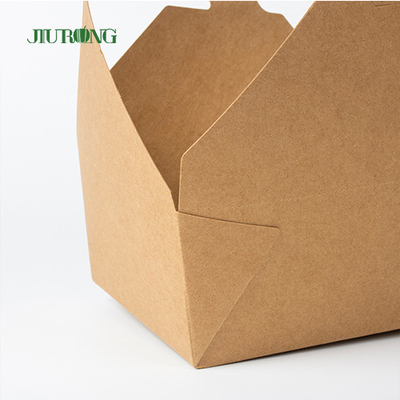 Wegwerfkraftpapier-Brotdose-Schnellimbiss-Lieferungs-Mitnehmerverpackenbehälter