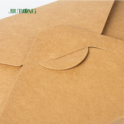 Wegwerfkraftpapier-Brotdose-Schnellimbiss-Lieferungs-Mitnehmerverpackenbehälter