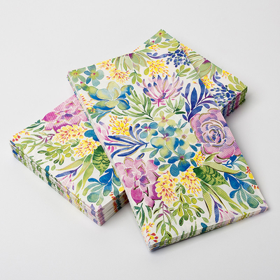 Kompostierbare bunte Blumen-Papier-Servietten-Nahrungsmittelgrad-Gewohnheit