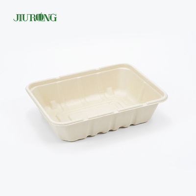 Recycelte wasserdichte Bagasse-Lebensmittelverpackung biologisch abbaubare Papierbox OEM ODM