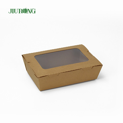 Kundenspezifischer biologisch abbaubarer Papierbehälter 12 x 12 x 6 cm Kraftpapier wasserdicht